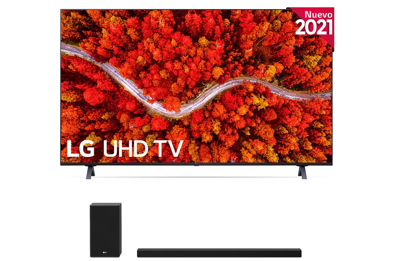 LG 4K UHD, SmartTV webOS 6.0, Procesador de Imagen 4K Quad Core [Clasificación energética G], 60UP80006LR
