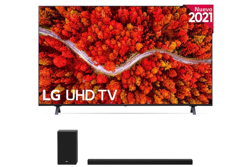 LG 4K UHD, SmartTV webOS 6.0, Procesador de Imagen 4K Quad Core [Clasificación energética G], 60UP80006LR