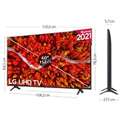LG 4K UHD, SmartTV webOS 6.0, Procesador de Imagen 4K Quad Core [Clasificación energética G], 60UP80006LR