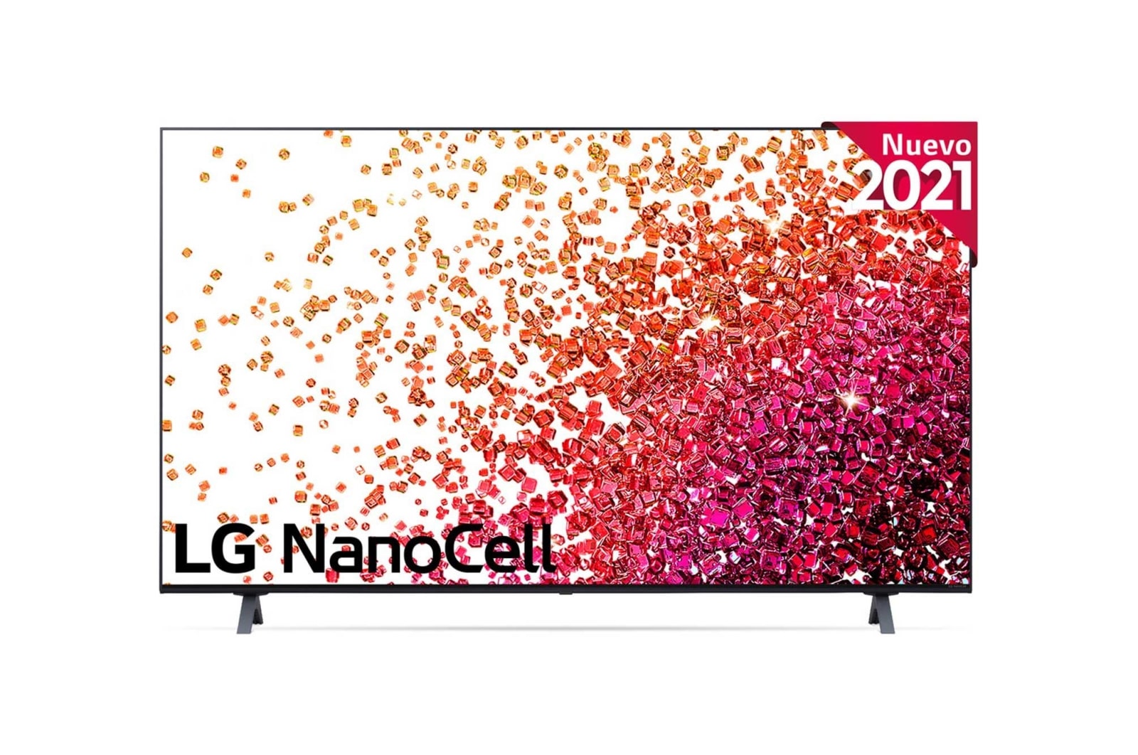Vista frontal del LG NanoCell TV