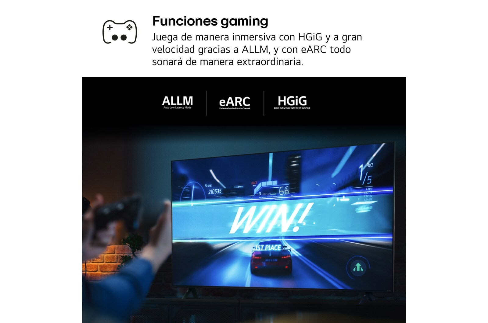 LG Outlet 65 pulgadas TV LG NANOCELL 4K serie AI NANO82  con Smart TV WebOS24, 65NANO82T6B.OUTLET