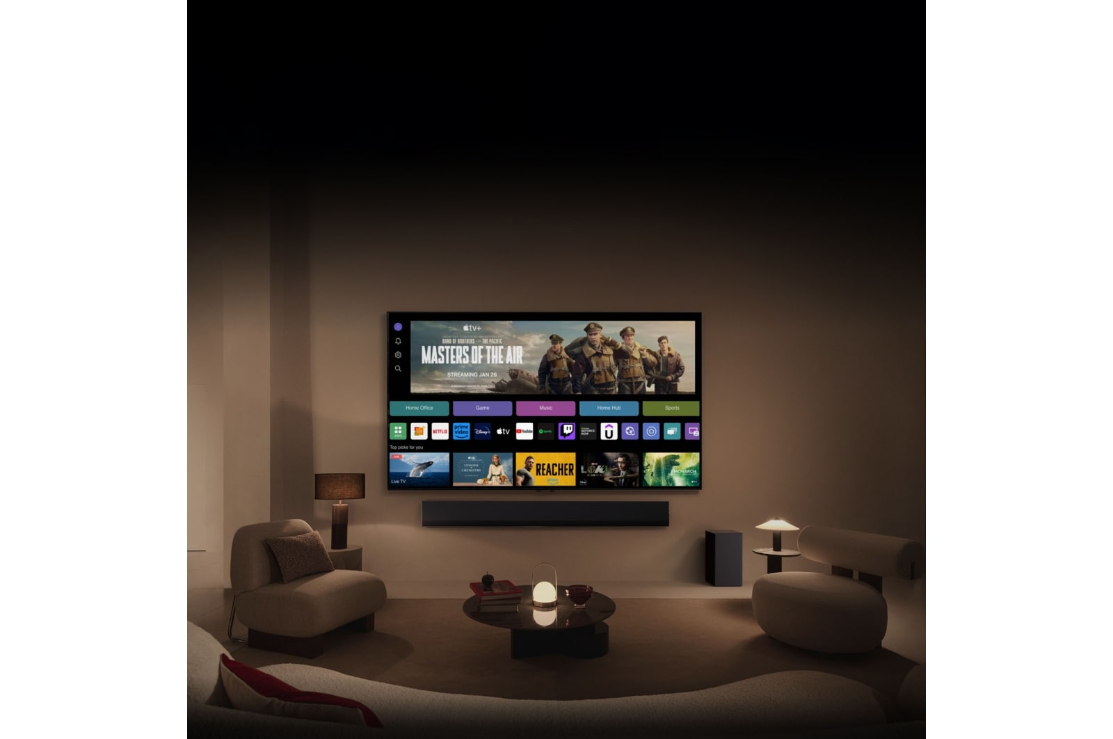 LG Outlet 65 pulgadas TV LG NANOCELL 4K serie AI NANO82  con Smart TV WebOS24, 65NANO82T6B.OUTLET