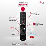 LG 4K NanoCell, SmartTV webOS 6.0, Procesador Inteligente 4K α7 Gen4 con AI, HDR Dolby Vision, DOLBY ATMOS [Clase de eficiencia energética F], 65NANO856PA