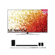 LG 4K NanoCell, SmartTV webOS 6.0, Procesador Inteligente 4K α7 Gen4 con AI, HDR Dolby Vision, DOLBY ATMOS [Clase de eficiencia energética G], 65NANO926PB