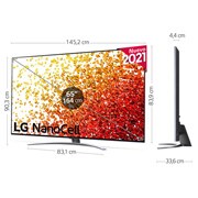 LG 4K NanoCell, SmartTV webOS 6.0, Procesador Inteligente 4K α7 Gen4 con AI, HDR Dolby Vision, DOLBY ATMOS [Clase de eficiencia energética G], 65NANO926PB