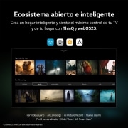 LG TV LG  QNED 4K de 65'' Serie 81, Procesador Gran Potencia, HDR10 / Dolby Digital Plus, Smart TV webOS23, perfecto para Gaming., 65QNED816RE