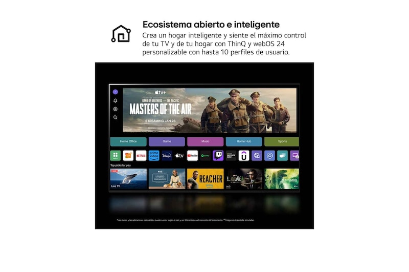 LG 65 pulgadas Smart TV LG AI QNED85 4K 2024, 65QNED85T6C