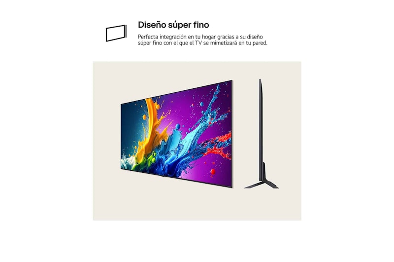 LG 65 pulgadas Smart TV LG AI QNED85 4K 2024, 65QNED85T6C