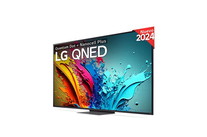 LG TV LG QNED 4K de 65'' s86 + Barra de sonido inteligente LG S70TY, 65QNED8T6B.ESB