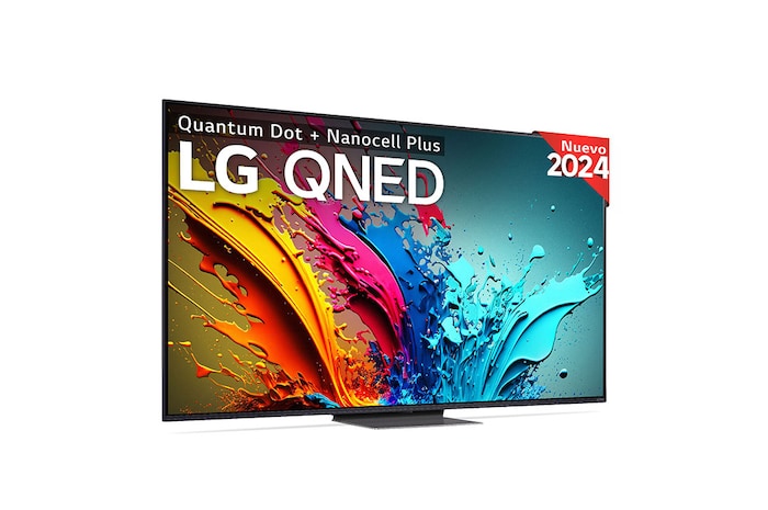 LG TV LG QNED 4K de 65'' s86 + Barra de sonido inteligente LG S70TY, 65QNED8T6B.ESB