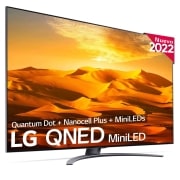 LG Televisor LG 4K QNED Mini LED, Procesador Inteligente de Gran Potencia 4K α7 Gen 5 con IA, compatible con el 100% de formatos HDR, HDR Dolby Vision y Dolby Atmos, Smart TV webOS22, perfecto para Gaming, 65QNED916QA