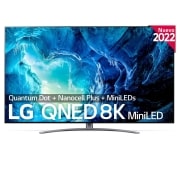 LG Televisor LG 8K QNED Mini LED, Procesador Inteligente de Máxima Potencia 8K a9 Gen 5 con IA, compatible con el 100% de formatos HDR, HDR Dolby Vision y Dolby Atmos, Smart TV webOS22, 65QNED966QA
