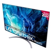 LG Televisor LG 8K QNED Mini LED, Procesador Inteligente de Máxima Potencia 8K a9 Gen 5 con IA, compatible con el 100% de formatos HDR, HDR Dolby Vision y Dolby Atmos, Smart TV webOS22, 65QNED966QA