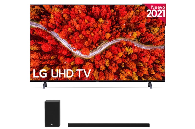 LG 4K UHD, SmartTV webOS 6.0, Procesador de Imagen 4K Quad Core [Clasificación energética G], 65UP80006LR