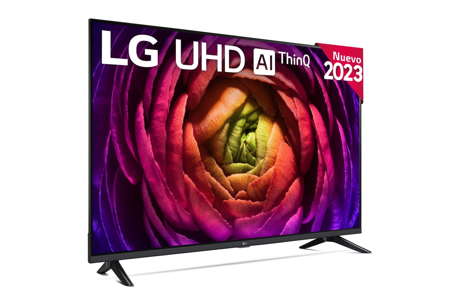 Vista frontal del LG UHD TV