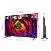 LG TV LG  UHD 4K de 65'' Serie 73, Procesador Alta Potencia, HDR10 / Dolby Digital Plus, Smart TV webOS23. , 65UR73006LA