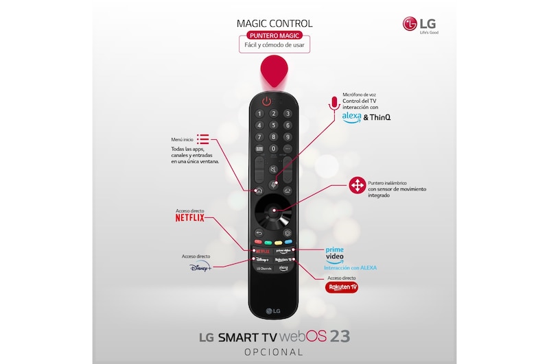 LG Outlet TV LG  UHD 4K de 65'' Serie 78, Procesador Alta Potencia, HDR10 / Dolby Digital Plus, Smart TV webOS23., 65UR78006LK