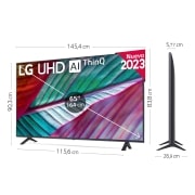 LG TV LG  UHD 4K de 65'' Serie 78, Procesador Alta Potencia, HDR10 / Dolby Digital Plus, Smart TV webOS23., 65UR76006LL