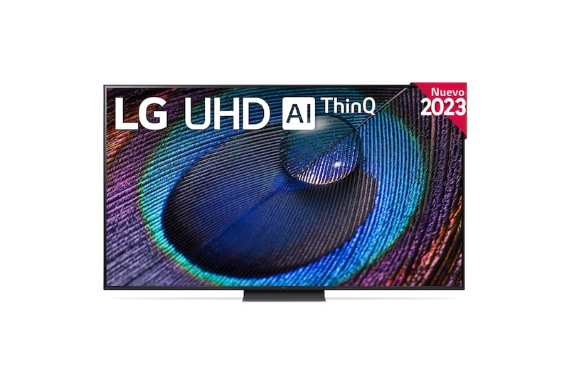 LG TV LG  UHD 4K de 65'' Serie 91, Procesador Alta Potencia, HDR10 / Dolby Digital Plus, Smart TV webOS23., 65UR91006LA
