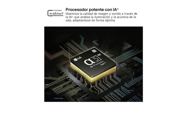 LG 65 pulgadas TV LG UHD AI 4K serie UT73  con Smart TV WebOS24, 65UT73006LA