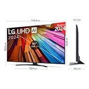 LG 65 pulgadas Smart TV LG UHD AI UT81 4K 2024, 65UT81006LA