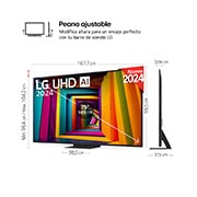 LG 65 pulgadas Smart TV LG UHD AI UT91 4K 2024, 65UT91006LA