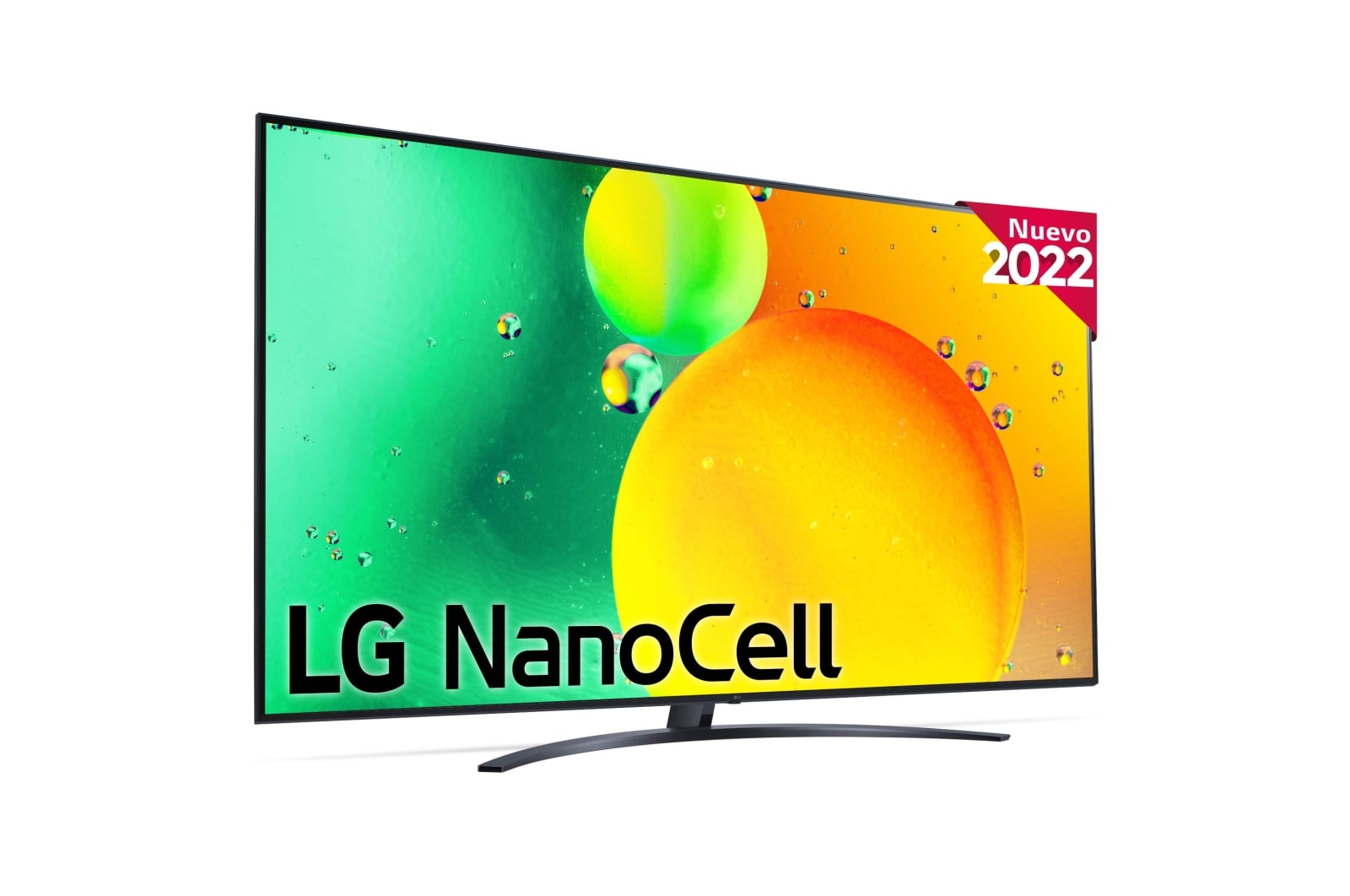 Vista frontal de Outlet Televisor LG 4K Nanocell, Procesador de Gran Potencia 4K a5 Gen 5, compatible con formatos HDR 10, HLG y HGiG, Smart TV webOS22 70NANO766QA.OUTLET