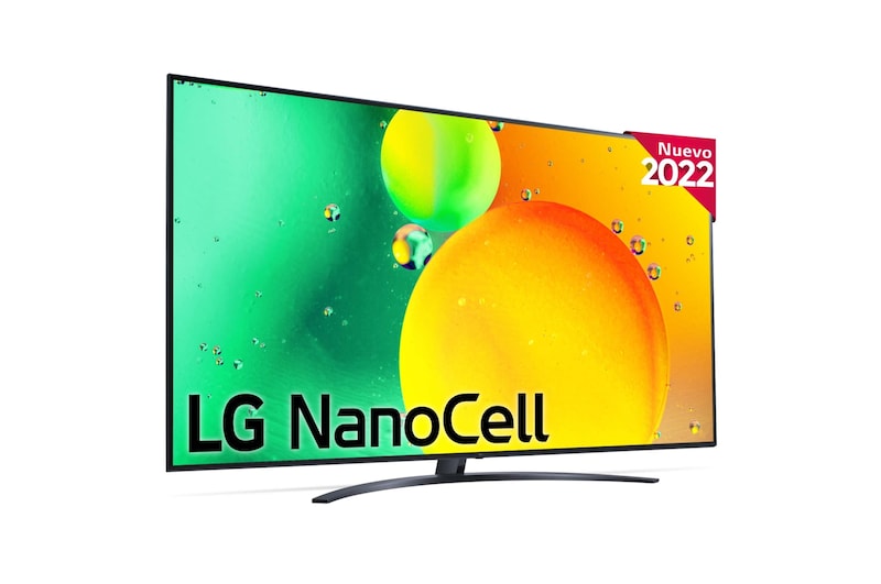 LG Televisor LG 4K Nanocell, Procesador de Gran Potencia 4K a5 Gen 5, compatible con formatos HDR 10, HLG y HGiG, Smart TV webOS22, 70NANO766QA