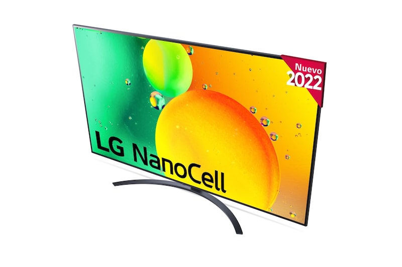 LG Televisor LG 4K Nanocell, Procesador de Gran Potencia 4K a5 Gen 5, compatible con formatos HDR 10, HLG y HGiG, Smart TV webOS22, 70NANO766QA