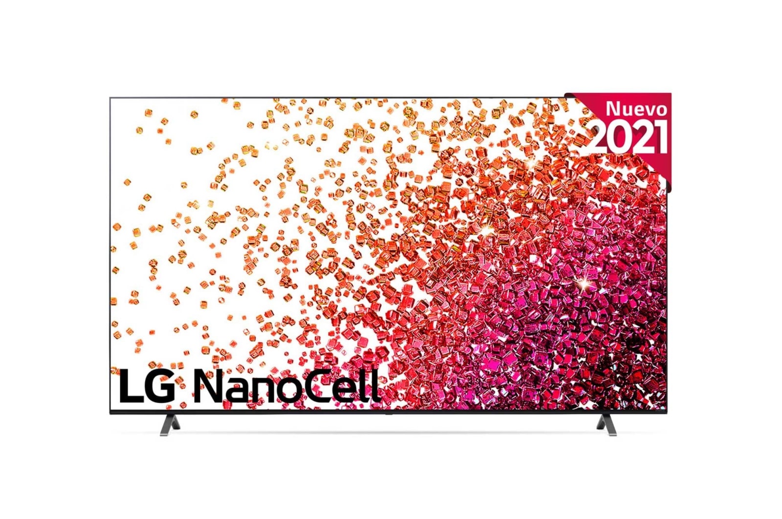 Vista frontal del LG NanoCell TV