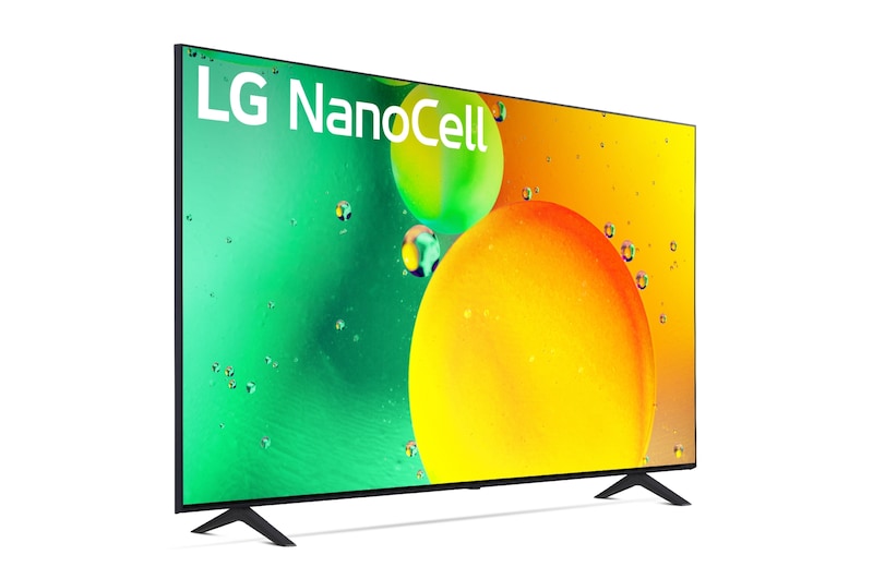 LG Televisor LG 4K Nanocell, Procesador de Gran Potencia 4K a5 Gen 5, compatible con formatos HDR 10, HLG y HGiG, Smart TV webOS22, 75NANO756QA