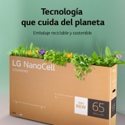 LG Televisor LG 4K Nanocell, Procesador de Gran Potencia 4K a5 Gen 5, compatible con formatos HDR 10, HLG y HGiG, Smart TV webOS22, 75NANO756QA