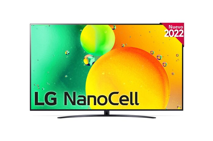 LG Televisor LG 4K Nanocell, Procesador de Gran Potencia 4K a5 Gen 5, compatible con formatos HDR 10, HLG y HGiG, Smart TV webOS22, 75NANO766QA