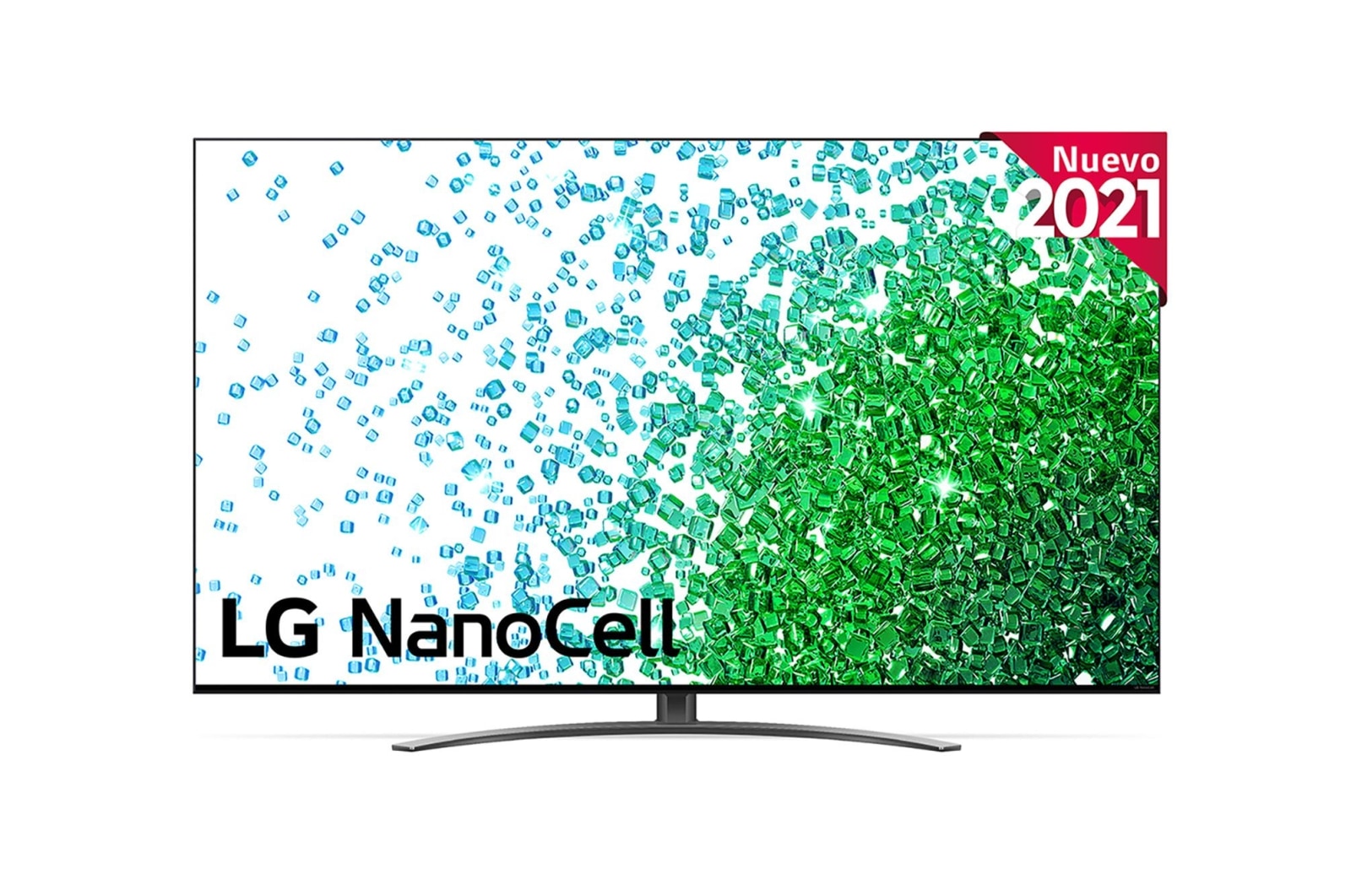 Vista frontal del LG NanoCell TV