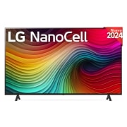 LG 75 pulgadas TV LG NANOCELL 4K serie AI NANO82  con Smart TV WebOS24, 75NANO82T6B