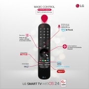 LG 75 pulgadas TV LG NANOCELL 4K serie AI NANO82  con Smart TV WebOS24, 75NANO82T6B