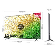 LG 4K NanoCell, SmartTV webOS 6.0, Procesador Inteligente 4K α7 Gen4 con AI, HDR Dolby Vision, DOLBY ATMOS [Clase de eficiencia energética G], 75NANO856PA