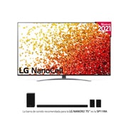 LG 4K NanoCell, SmartTV webOS 6.0, Procesador Inteligente 4K α7 Gen4 con AI, HDR Dolby Vision, DOLBY ATMOS [Clase de eficiencia energética G], 75NANO926PB