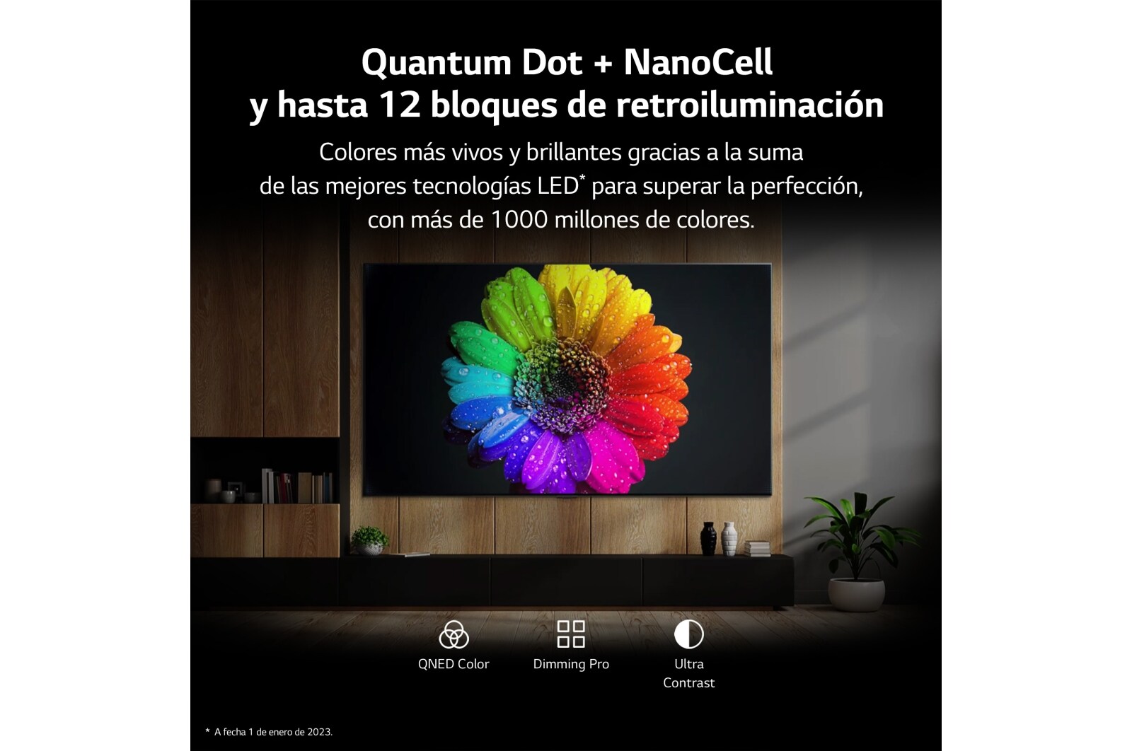 LG TV LG  QNED 4K de 75'' Serie 75, Procesador Alta Potencia, HDR10 / Dolby Digital Plus, Smart TV webOS23, , 75QNED756RA