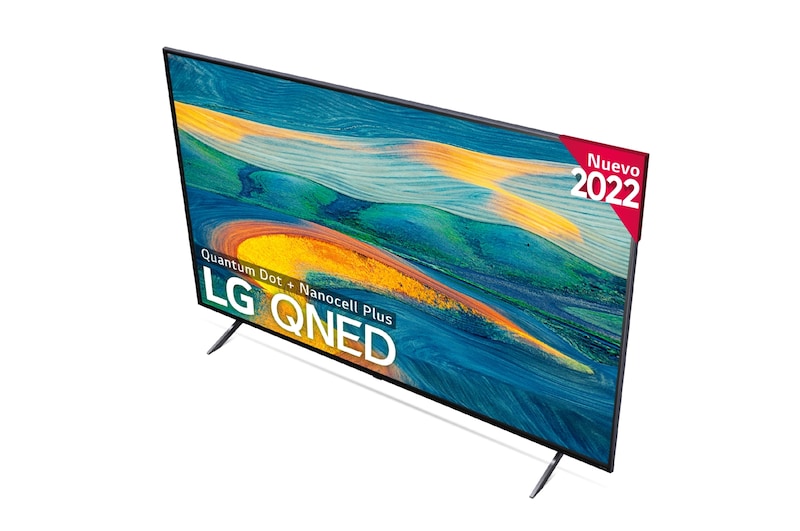 LG TV LG 4K QNED, Procesador Inteligente α5 Gen5 AI Processor 4K, compatible con formatos HDR 10, HLG y HGiG, Smart TV webOS22, perfecto para Gaming, 75QNED7S6QA