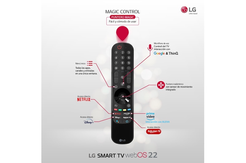 LG TV LG 4K QNED, Procesador Inteligente α5 Gen5 AI Processor 4K, compatible con formatos HDR 10, HLG y HGiG, Smart TV webOS22, perfecto para Gaming, 75QNED7S6QA