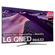 LG Televisor LG 4K QNED Mini LED, Procesador Inteligente de Gran Potencia 4K a7 Gen 5 con IA, compatible con el 100% de formatos HDR, HDR Dolby Vision y Dolby Atmos, Smart TV webOS22, perfecto para Gaming, 75QNED876QB