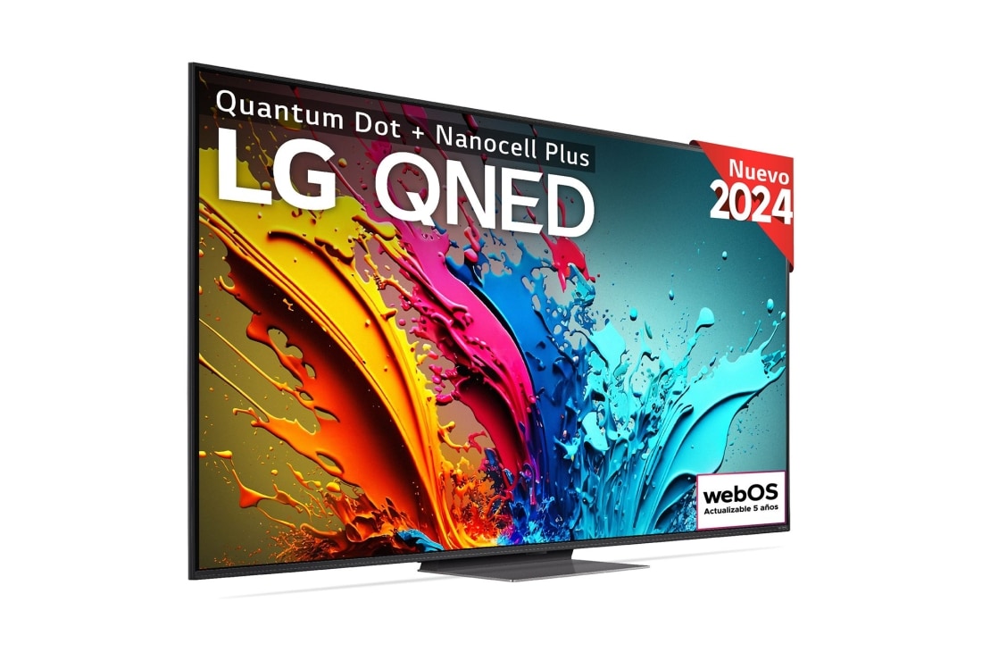 LG 75 pulgadas TV LG QNED 4K serie AI QNED87  con Smart TV WebOS24, 75QNED87T6B