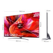 LG TV LG 8K QNED Mini LED, SmartTV webOS 6.0, Procesador Inteligente 8K α9 Gen4 con AI, Gaming Pro TV, Compatible con el 100% de formatos HDR, HDR Dolby Vision, DOLBY ATMOS, Eficiencia energética G, 75QNED966PA
