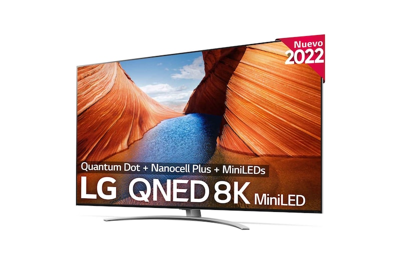 LG Televisor LG 8K QNED Mini LED, Procesador Inteligente de Máxima Potencia 8K α9 Gen 5 con IA, compatible con el 100% de formatos HDR, HDR Dolby Vision y Dolby Atmos, Smart TV webOS22, perfecto para Gaming, 75QNED996QB