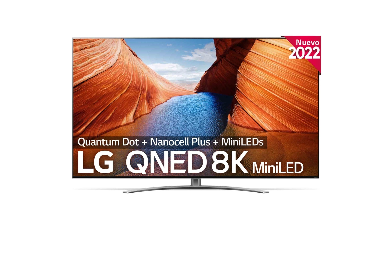 LG Televisor LG 8K QNED Mini LED, Procesador Inteligente de Máxima Potencia 8K α9 Gen 5 con IA, compatible con el 100% de formatos HDR, HDR Dolby Vision y Dolby Atmos, Smart TV webOS22, perfecto para Gaming, 75QNED996QB