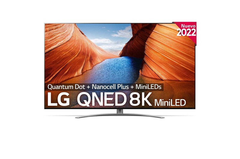 LG Televisor LG 8K QNED Mini LED, Procesador Inteligente de Máxima Potencia 8K α9 Gen 5 con IA, compatible con el 100% de formatos HDR, HDR Dolby Vision y Dolby Atmos, Smart TV webOS22, perfecto para Gaming, 75QNED996QB