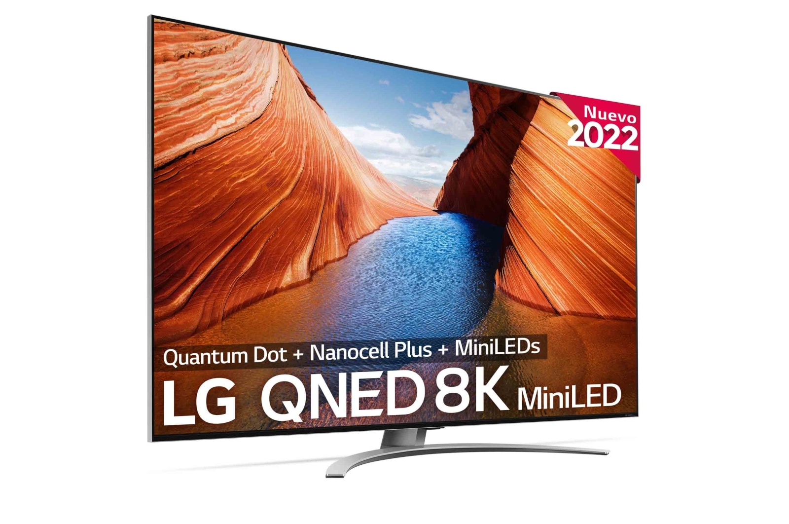 LG Televisor LG 8K QNED Mini LED, Procesador Inteligente de Máxima Potencia 8K α9 Gen 5 con IA, compatible con el 100% de formatos HDR, HDR Dolby Vision y Dolby Atmos, Smart TV webOS22, perfecto para Gaming, 75QNED996QB