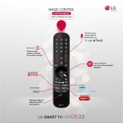 LG TV LG QNED MiniLED 8K 75'' Serie 99, Procesador Máxima Potencia, Dolby Vision / Dolby Atmos, Smart TV webOS22, perfecto para gaming., 75QNED999QB