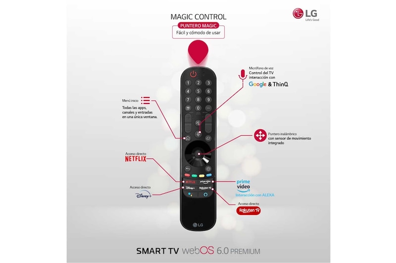 LG TV LG 4K UHD, SmartTV webOS 6.0, Procesador de Imagen 4K Quad Core, Gaming TV, Compatible HDR10 Pro y HLG [Clasificación energética G], 75UP75006LC